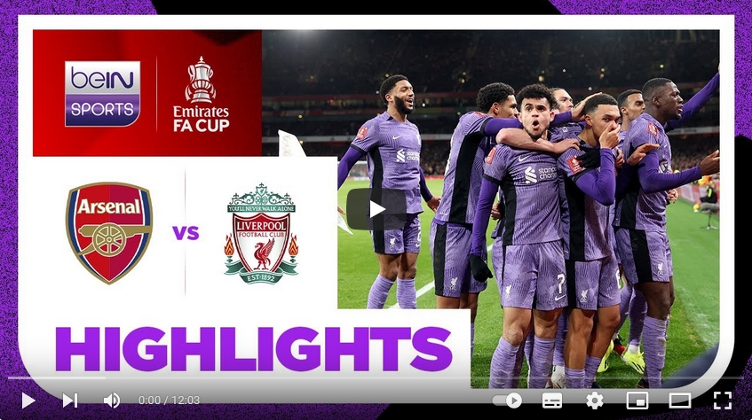 คลิปไฮไลท์เอฟเอ คัพ อังกฤษ อาร์เซน่อล 0 - 2 ลิเวอร์พูล