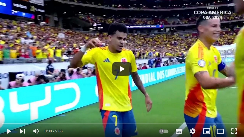 คลิปไฮไลท์โคปาอเมริกา โคลัมเบีย 5 - 0 ปานามา
