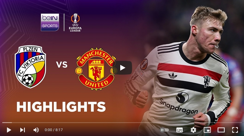 คลิปไฮไลท์ยูฟ่า ยูโรปาลีก เอฟซี วิคตอเรีย พัลเซ่น 1 - 2 แมนเชสเตอร์ ยูไนเต็ด