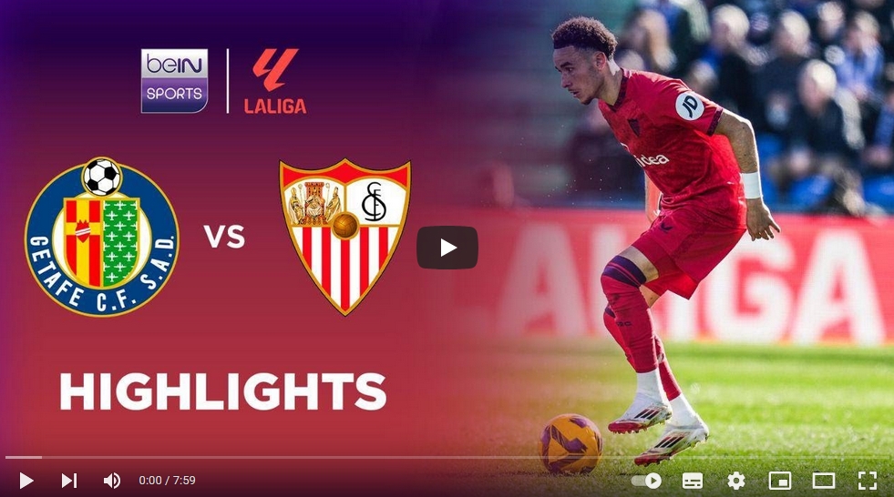 คลิปไฮไลท์ลาลีกา สเปน เกตาเฟ่ 0 - 0 เซบีย่า