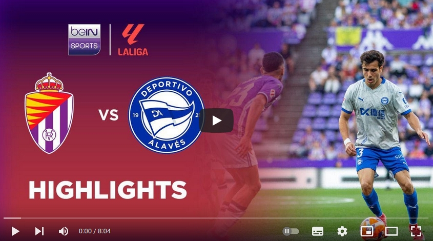 คลิปไฮไลท์ลาลีกา สเปน เรอัล บายาโดลิด 0 - 1 อลาเบส